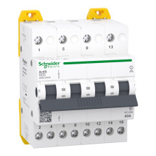 Переключатель трехпозиционный 40А 380В 4-полюсный 4м A9SCO440 Schneider Electric